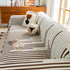 Boho Stripe Sectional Couch Cover Soft Chenille Sofa Slipcovers Blanket on The Sofa for Living Room