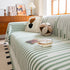 Boho Stripe Sectional Couch Cover Soft Chenille Sofa Slipcovers Blanket on The Sofa for Living Room