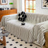 Boho Striped Jacquard Throw Sofa Slipcover Chenille Sofa Throws for Couches for Pets Kids Home Decor