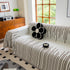 Boho Striped Jacquard Throw Sofa Slipcover Chenille Sofa Throws for Couches for Pets Kids Home Decor