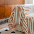 Boho Striped Jacquard Throw Sofa Slipcover Chenille Sofa Throws for Couches for Pets Kids Home Decor