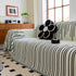 Boho Striped Jacquard Throw Sofa Slipcover Chenille Sofa Throws for Couches for Pets Kids Home Decor