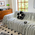 Boho Striped Jacquard Throw Sofa Slipcover Chenille Sofa Throws for Couches for Pets Kids Home Decor