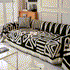 Chenille Geometric Sofa Throw Blanket, Boho Washable Furniture Throw Covers for Sofa - TaroTextile