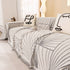 Modern Minimalist Chenille Line Pattern Sofa Cover, Dust and Scratch Resistant Throw Blankets for Couch
