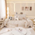 Modern Minimalist Chenille Line Pattern Sofa Cover, Dust and Scratch Resistant Throw Blankets for Couch