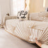Modern Minimalist Chenille Line Pattern Sofa Cover, Dust and Scratch Resistant Throw Blankets for Couch