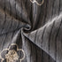 Chenille Camellia Floral Sofa Throw Cover Couch Blanket with Striped Jacquard