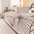 Modern Minimalist Chenille Line Pattern Sofa Cover, Dust and Scratch Resistant Throw Blankets for Couch