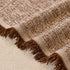 Natural Textured Linen Couch Cover, Breathable & Hypoallergenic Furniture Protector