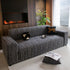 High Stretch Couch Slipcover with Abstract Stripe, Washable Non-Slip Cover for Dogs