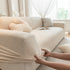 High Stretch Jacquard Sofa Slipcover, Soft Spandex Textured Floral Couch Cover