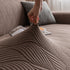 Modern Wavy Jacquard Sofa Slipcover, High Stretch Sofa Cover with 3D Organic Texture