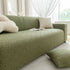 High Stretch Jacquard Sofa Slipcover, Soft Spandex Textured Floral Couch Cover