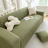 High Stretch Jacquard Sofa Slipcover, Soft Spandex Textured Floral Couch Cover