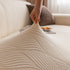 Modern Wavy Jacquard Sofa Slipcover, High Stretch Sofa Cover with 3D Organic Texture