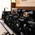 Luxury Thickened Sofa Throw Cover, Decorative Cozy Floral Jacquard Couch Cover Blanket