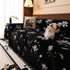 Luxury Thickened Sofa Throw Cover, Decorative Cozy Floral Jacquard Couch Cover Blanket