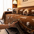 Luxury Thickened Sofa Throw Cover, Decorative Cozy Floral Jacquard Couch Cover Blanket