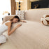 Jacquard Textured Couch Cover Throw, Soft Thick Decorative Slipcover for Couch