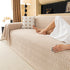 Jacquard Textured Couch Cover Throw, Soft Thick Decorative Slipcover for Couch
