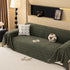 Jacquard Textured Couch Cover Throw, Soft Thick Decorative Slipcover for Couch
