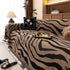 Zebra Striped Chenille Throw Sofa Cover Full-Cover Decorative Furniture Slipcover