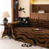 Zebra Striped Chenille Throw Sofa Cover Full-Cover Decorative Furniture Slipcover