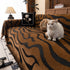 Zebra Striped Chenille Throw Sofa Cover Full-Cover Decorative Furniture Slipcover