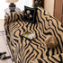 Zebra Striped Chenille Throw Sofa Cover Full-Cover Decorative Furniture Slipcover