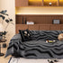 Zebra Striped Chenille Throw Sofa Cover Full-Cover Decorative Furniture Slipcover