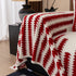 Jacquard Fleece Throw Blanket for Couch Plush Fuzzy Cozy Soft Blankets and Throws for Sofa