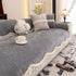 Chenille Sofa Cover Towel – Non-Slip, Washable Pets Couch Protector with Tassels