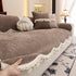 Chenille Sofa Cover Towel – Non-Slip, Washable Pets Couch Protector with Tassels