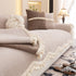 Chenille Sofa Cover Towel – Non-Slip, Washable Pets Couch Protector with Tassels