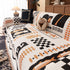 Boho Chic Woven Throw Blanket for Couch, Washable Couch Cover for Pets, Dogs, Cats