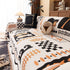 Boho Chic Woven Throw Blanket for Couch, Washable Couch Cover for Pets, Dogs, Cats