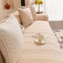3D Quilted Thick Cotton Sofa Cover Non-Slip Couch Throw for Fabric & Leather Sofas