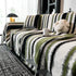 Striped Chenille Sofa Throw Covers, Boho Style Cozy Couch Protector Blanket
