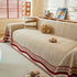 Reversible Herringbone Sofa Cover, 2-in-1 Classic British Throw Blanket for Couch