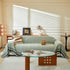 Reversible Herringbone Sofa Cover, 2-in-1 Classic British Throw Blanket for Couch