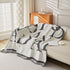 Chenille Jacquard Alphabet Sofa Blanket Cover, L Shape Sofa Cover, Reversible Couch Covers for Dogs