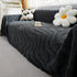 Thick Plush Jacquard Velvet Throw Blanket on Sofa, Sofa Slipcovers and Sectional Sofa Covers