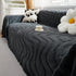 Thick Plush Jacquard Velvet Throw Blanket on Sofa, Sofa Slipcovers and Sectional Sofa Covers