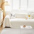 Thick Plush Jacquard Velvet Throw Blanket on Sofa, Sofa Slipcovers and Sectional Sofa Covers