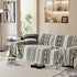 Bohemian Tufted Sofa Cover, Plush Fleece Throw Blanket with 3D Woven Aztec Stripes
