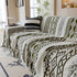 Bohemian Tufted Sofa Cover, Plush Fleece Throw Blanket with 3D Woven Aztec Stripes
