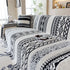 Bohemian Tufted Sofa Cover, Plush Fleece Throw Blanket with 3D Woven Aztec Stripes