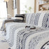 Bohemian Tufted Sofa Cover, Plush Fleece Throw Blanket with 3D Woven Aztec Stripes