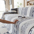 Bohemian Tufted Sofa Cover, Plush Fleece Throw Blanket with 3D Woven Aztec Stripes